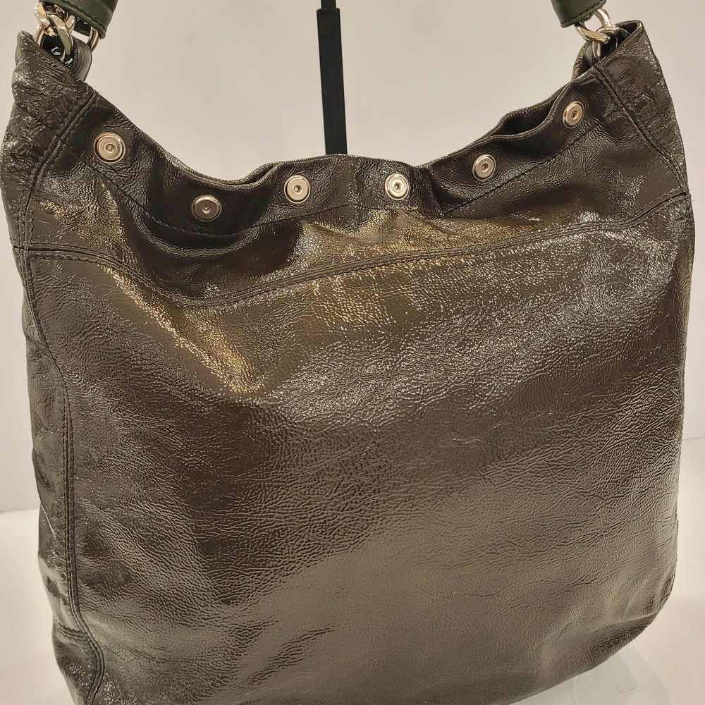 Furla Vintage Olive Green Hobo Bag - Picture 3 of 9